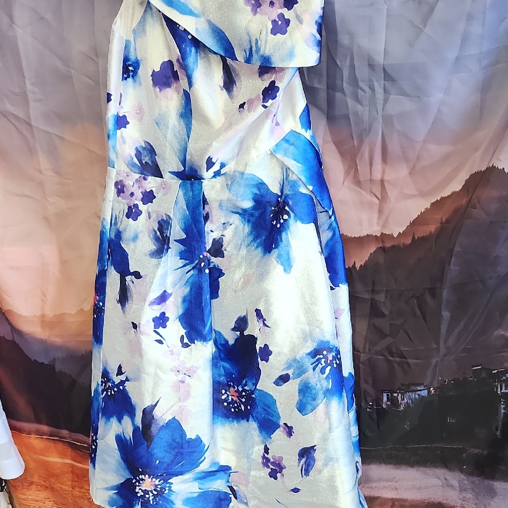 Micros Blue and White Patterned Garment